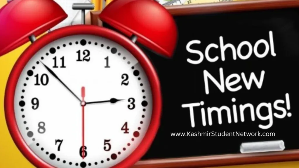 DSEK Announces Revised School Timings for Kashmir Division | 