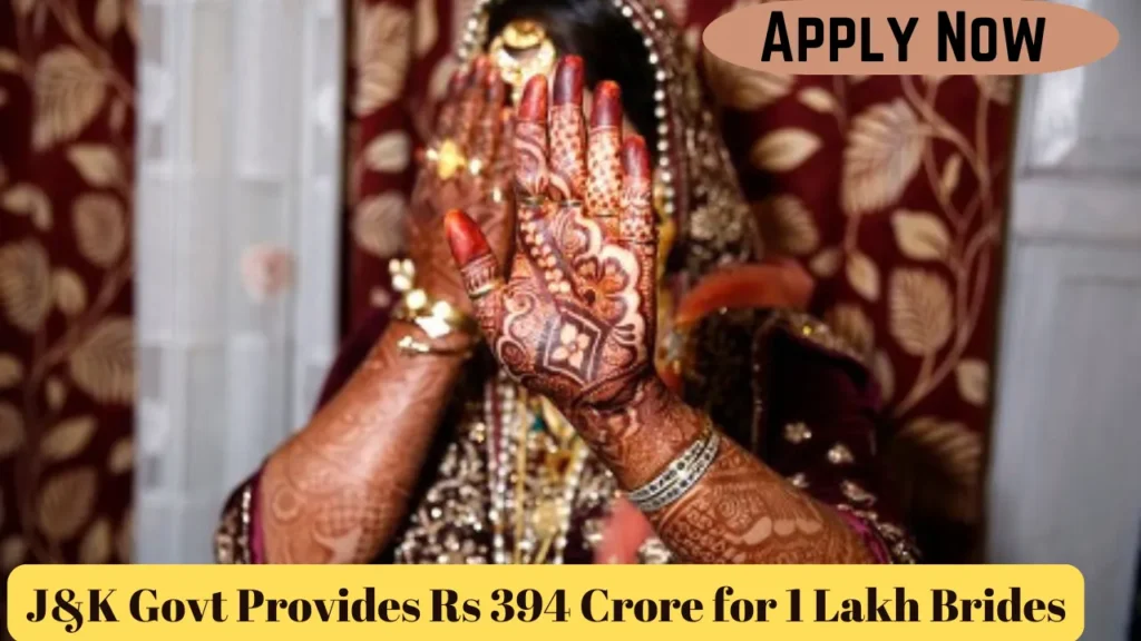 J&K Govt Provides Rs 394 Crore for 1 Lakh Brides